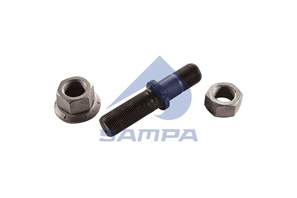 Шпилька колеса SAF (M22x1.5,M22x1.5,L=112) в сборе (гайки 04029,06425) SAMPA 075599 SAMPA