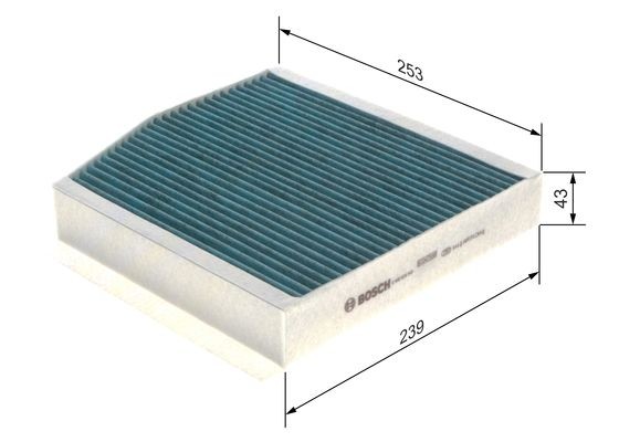 фильтр салона! угольный MB W176/W246/C117 11> 0 986 628 545 BOSCH
