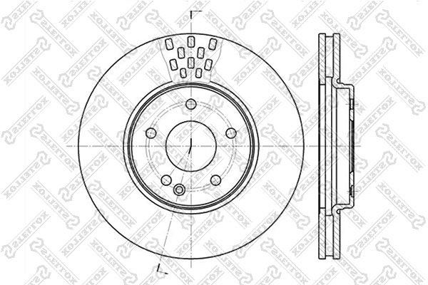 диск тормозной передний!\ MB W202/W203/W210 2.0-3.0D 95> 6020-3332V-SX STELLOX