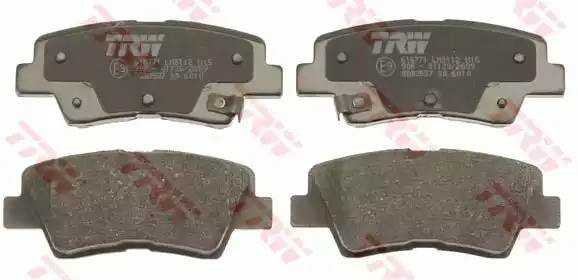 Колодки задние KIA CEE'D, HYUNDAI i30 2012-, TOYOTA AURIS E18 GDB3537 GDB3537 TRW