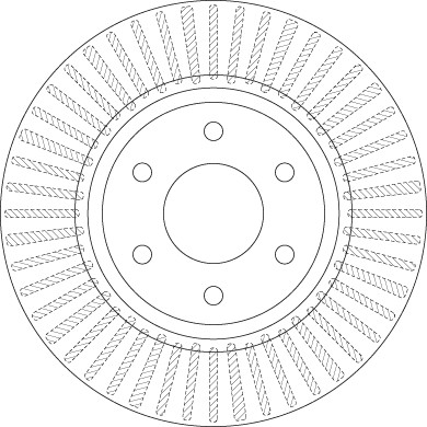 Диск тормозной передний NISSAN NAVARA (D40), PATHFINDER (R51) 16" (296мм) DF6416 DF6416 TRW