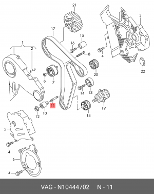 болт N10444702 N 104 447 02 VAG