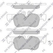 Колодки задние BMW X1 F48, MINI (F54) 2015- SP4066 SP4066 SANGSIN