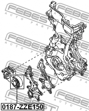 Ролик натяжной TOYOTA RAV4 ACA3#/GSA3# 2005-2013 0187-ZZE150 0187-ZZE150 FEBEST