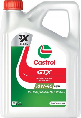 Castrol 10W40 (4L) GTX масло мот.! полусинт. \ACEA A3/B4, API SP, MB 226.5/229.3 15F8FD CASTROL