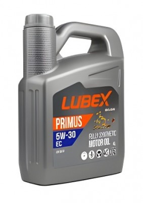 L034-1310-0404 LUBEX Синт-ое мот.масло PRIMUS EC 5W-30 SN (4л) L034-1310-0404 LUBEX