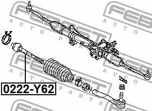 Тяга рулевая NISSAN PATROL Y62 2010.03- 0222-Y62 0222-Y62 FEBEST