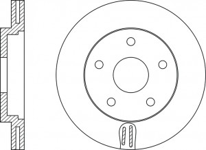 Диск тормозной AUDI 100 91/A4 9508/A6 9505/VW PASSAT 9700 передний RN1050 RN1050 NIBK