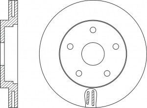 Диск тормозной FORD FOCUS 2010 RN51001 RN51001 NIBK