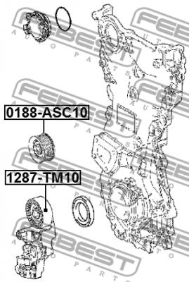 Ролик обводной LEXUS RX 2015- 0188-ASC10 0188-ASC10 FEBEST