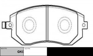 Колодки тормозные SUBARU Forester 2002 ~ 2013 / Impreza 2002 ~ 2013 / Legacy 200 GK0991 CTR