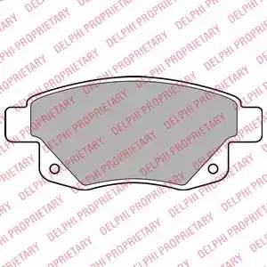 LP1955 колодки дисковые з.\ Ford Transit/TourneoConnect 2.3 16V/2.2TDCi/2.4TDCi  LP1955 DELPHI