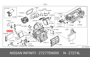 фильтр салона! \ Nissan Qashqai 1.6/2.0/1.5DCi/2.0DCi 07> 27277-EN000 NISSAN