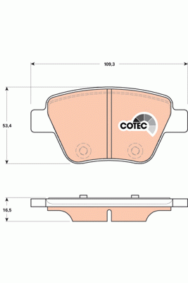 AUDI A3 [8P1]/[8PA]/ VW GOLF VI/ SCIROCCO (2008>) GDB1841 TRW