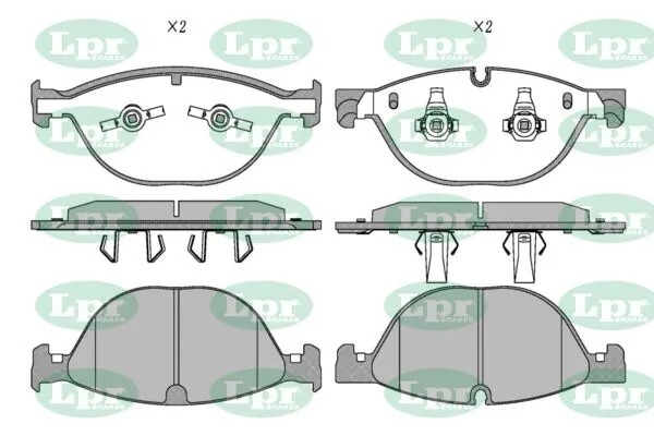 Колодки тормозные дисковые JAGUAR F-TYPE 12- передние 05P2008 05P2008 LPR