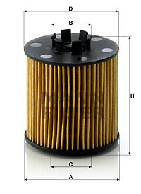 AUDI A3 [8P1] (2003- 2013) HU7126X MANN FILTER
