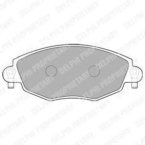 LP1533 колодки дисковые п.\ Ford Mondeo 1.8i-2.5i/2.0Di 00> LP1533 DELPHI