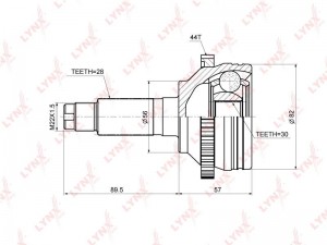 ШРУС наружный CO-5153A LYNXAUTO