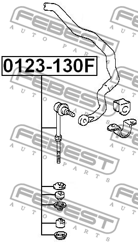 Тяга стабилизатора передняя KIA SORENTO 02-06 0123-130F 0123-130F FEBEST