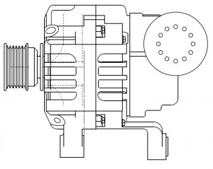 Генератор для а/м BMW 5 E39 (95-) 2.0i/2.5i/2.8i/X5 E53 (00-) 3.0i 140A (LG 2636 LG 2636 START VOLT