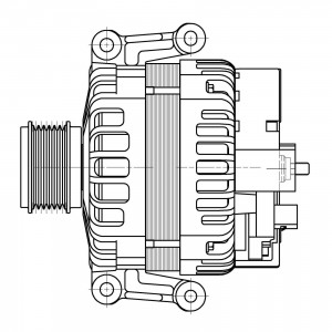 Генератор для а/м VAG A4 (08-) 1.8TFSI/2.0TFSI/Q5 (12-) 2.0TFSI 150A (LG 1895) LG1895 START VOLT