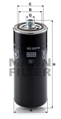 Фильтр гидросистемы WD962/19 WD 962-19 MANN FILTER