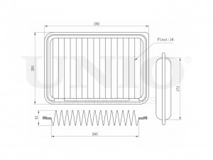 Фильтр воздушный FLT-10012 UNIO