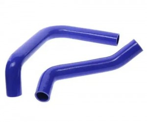 Патрубок ГАЗ-3302 Бизнес дв.УМЗ-4216 ЕВРО-4 радиатора комплект 2шт. синий силико 13017002 MEGA POWER