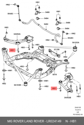 БОЛТBOLT LR024149 LR024149 LAND ROVER