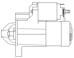 Стартер для а/м ГАЗ с дв. Chrysler 2.4i 1,2кВт LSt 0346 LST 0346 START VOLT