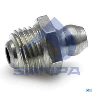 пресс-масленка прямая BPW/MB/MAN/Volvo/SCANIA/DAF/IVECO/RVI, M10x1 112.005 SAMPA