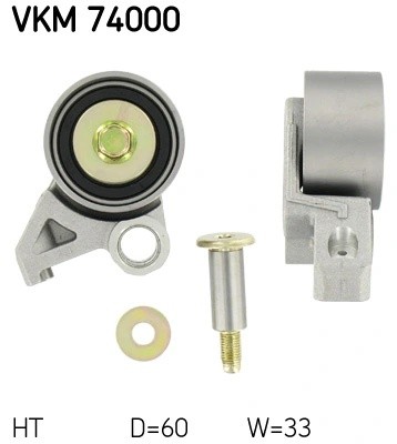 ролик натяжной ремня ГРМ!\ Mazda 323/626/Xedos 9/MX3/MX6 1.8-2.5 24V 92> VKM74000 SKF