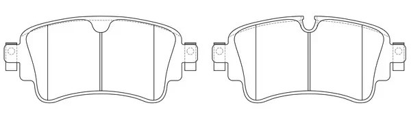Колодки тормозные задние AUDI A4/Q7 15- BP33008 BP33008 SB NAGAMOCHI