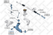 рычаг передний нижний левый!\ Renault Megane/Scenic all 02-03 5703529SX STELLOX