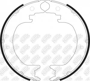 Колодки стояночного тормоза MITSUBISHI PAJERO III/IV 00-  FN0649 FN0649 NIBK