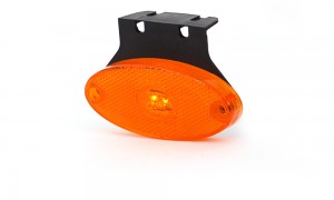 Фонарь габаритный Оранжевый боковой с Z- кронштейном, LED / 9V-36V / IP68, Расст 305Z WAS