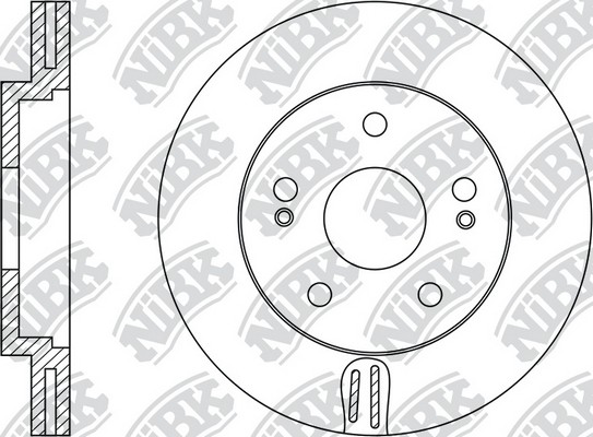 Диск тормозной HYUNDAI SANTA FE (SM) 2.0-2.7 01- передний D294мм RN1209 RN1209 NIBK