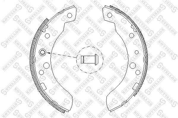 4111.00=440SBS=361419B=FSB394 !колодки барабанные\ Ford Transit 80-120 85-91 122-100-SX STELLOX