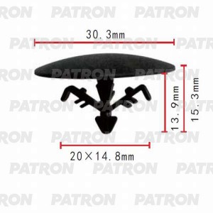 КРЕПЛЕНИЕ ШУМОИЗОЛЯЦИИ КАПОТА P370084 PATRON