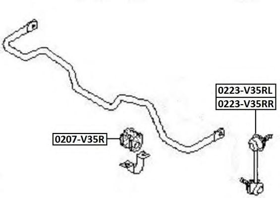 Стойка стабилизатора 0223V35RL 0223-V35RL ASVA