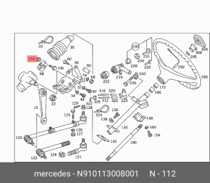 Гайка MBN 10113-M N910113008001 MERCEDES BENZ