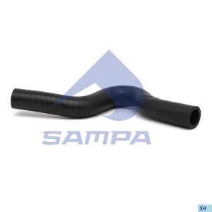 патрубок радиатора!\ Scania P-/G-/R-/T-Series 043391 SAMPA