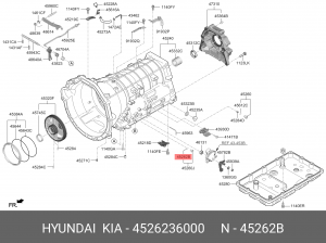 Кольцо уплотнительное HYUNDAI KIA КПП OE 4526236000 HYUNDAI KIA
