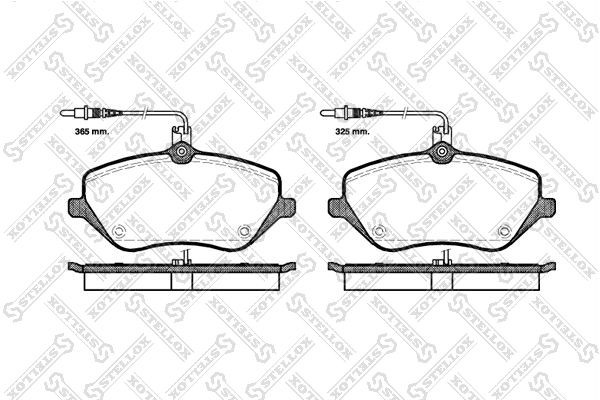 1101 04 !колодки дисковые п.\ Peugeot 407 2.0-2.0HDi 04> 1112-004-SX STELLOX