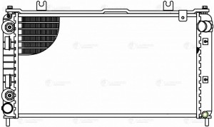 Радиатор охл. для а/м Лада 2190 ""Гранта"" 15- AT тип KDAC паяный LRc01195 LRC 01195 LUZAR