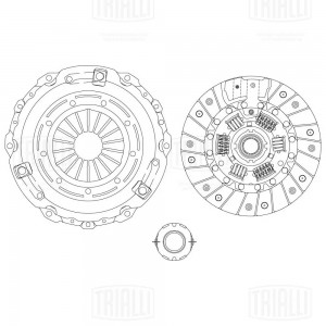 Сцепление в сборе для а/м Chery Tiggo T11 (06-)/FL (13-) 1.6i/1.8i/2.0i (с мех.м FR2703 TRIALLI
