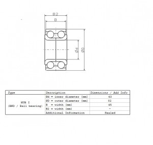 Подшипник, передний ZA43BWD06BCA133 NSK