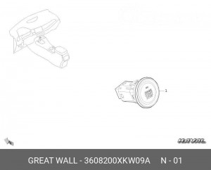 3608200XKW09A КНОПКА ЗАЖИГАНИЯ HAVAL F7,F7x 3608200XKW09A HAVAL
