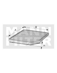 Фильтр салонный CU30007 CU30007 MANN FILTER