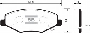 Колодки тормозные дисковые Chery Amulet/QQ/Tiggo all 06 SP2092 SP2092 SANGSIN